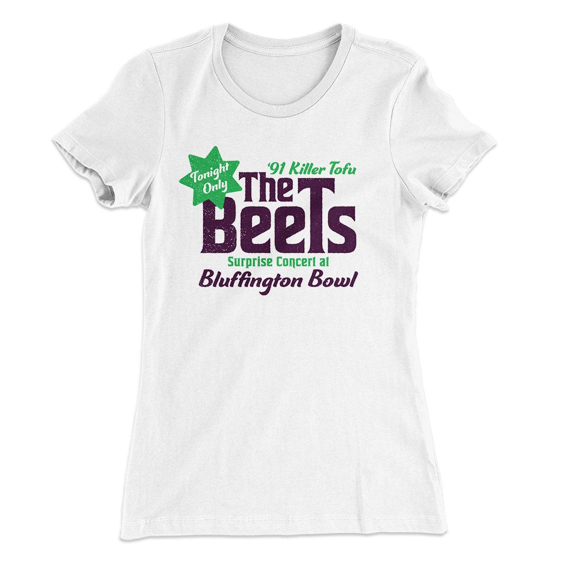 The Beets Women's T-Shirt White | Funny Shirt from Famous In Real Life