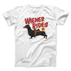 Wiener Rides Men/Unisex T-Shirt White | Funny Shirt from Famous In Real Life