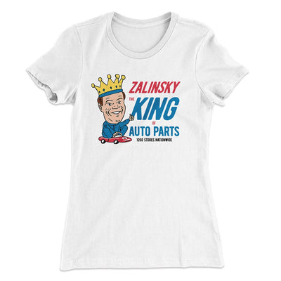 Zalinsky Auto Parts Women's T-Shirt White | Funny Shirt from Famous In Real Life