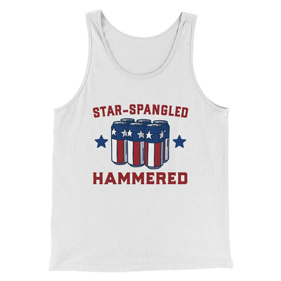 Star Spangled Hammered Men/Unisex Tank Top | Funny Shirt from Famous In Real Life