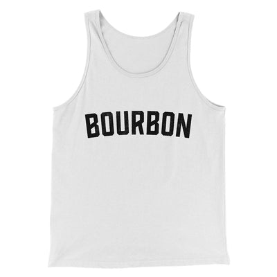 Bourbon Men/Unisex Tank Top White | Funny Shirt from Famous In Real Life