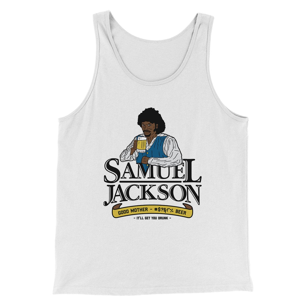 Samuel L. Jackson Beer Men/Unisex Tank Top | Funny Shirt from Famous In Real Life