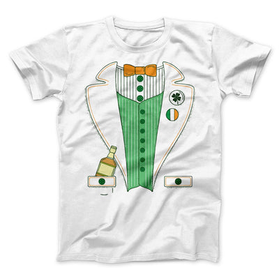 Irish Leprechaun Suit Men/Unisex T-Shirt White | Funny Shirt from Famous In Real Life