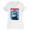 PAWS Women's T-Shirt White | Funny Shirt from Famous In Real Life