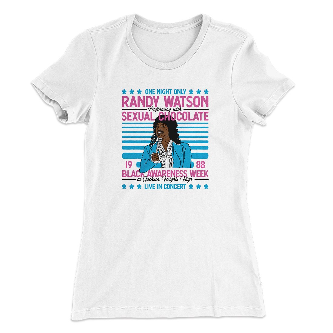 Randy Watson Sexual Chocolate Women's T-Shirt | Funny Shirt from Famous In Real Life