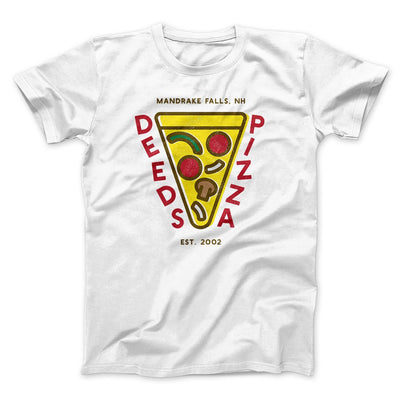 Deeds Pizza Funny Movie Men/Unisex T-Shirt White | Funny Shirt from Famous In Real Life