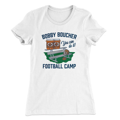 Bobby Boucher Football Camp Women's T-Shirt White | Funny Shirt from Famous In Real Life
