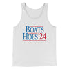 Boats and Hoes 2024 Funny Movie Men/Unisex Tank Top White | Funny Shirt from Famous In Real Life