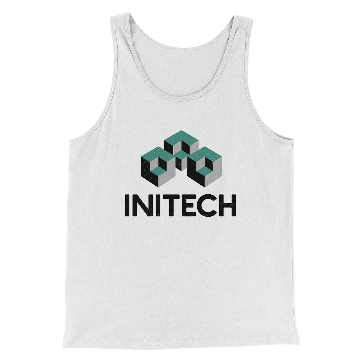 Initech Funny Movie Men/Unisex Tank Top White | Funny Shirt from Famous In Real Life
