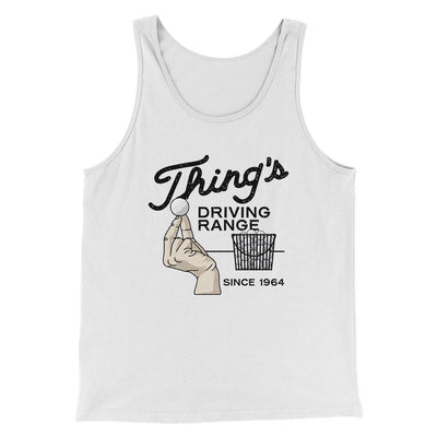 Thing's Driving Range Funny Movie Men/Unisex Tank Top White | Funny Shirt from Famous In Real Life