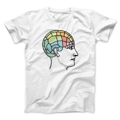 Phrenology Chart Men/Unisex T-Shirt White | Funny Shirt from Famous In Real Life