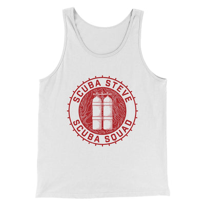 Scuba Steve Scuba Squad Funny Movie Men/Unisex Tank Top White | Funny Shirt from Famous In Real Life
