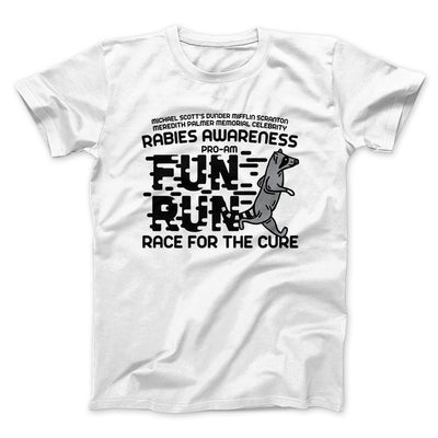Rabies Awareness Fun Run Men/Unisex T-Shirt White | Funny Shirt from Famous In Real Life