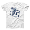 Party in the USA Men/Unisex T-Shirt White | Funny Shirt from Famous In Real Life