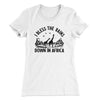 I Bless The Rains Down In Africa Women's T-Shirt White | Funny Shirt from Famous In Real Life