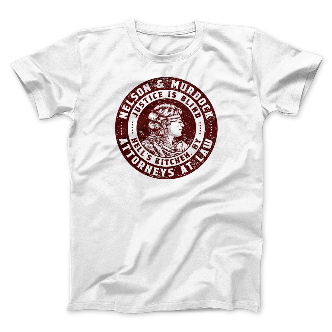 Nelson And Murdock Attorneys At Law Men/Unisex T-Shirt White | Funny Shirt from Famous In Real Life