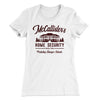 McCallister's Home Security Women's T-Shirt White | Funny Shirt from Famous In Real Life
