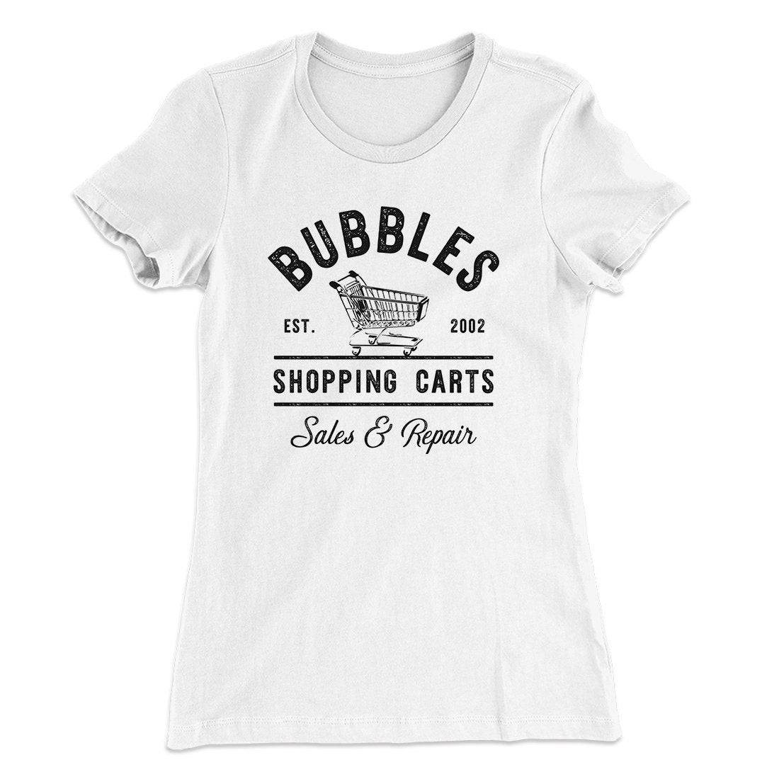 Bubbles Shopping Carts Women's T-Shirt | Funny Shirt from Famous In Real Life