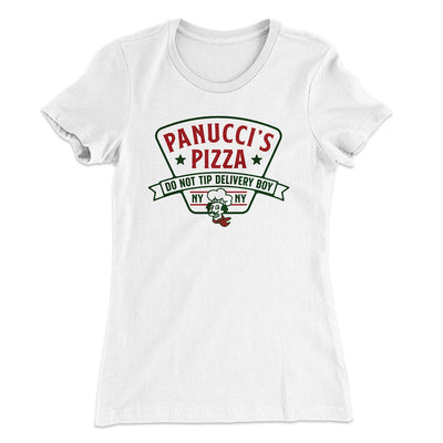 Panucci's Pizza Women's T-Shirt White | Funny Shirt from Famous In Real Life