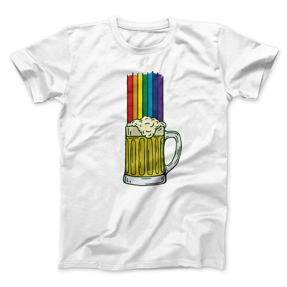 Beer Rainbow Men/Unisex T-Shirt | Funny Shirt from Famous In Real Life