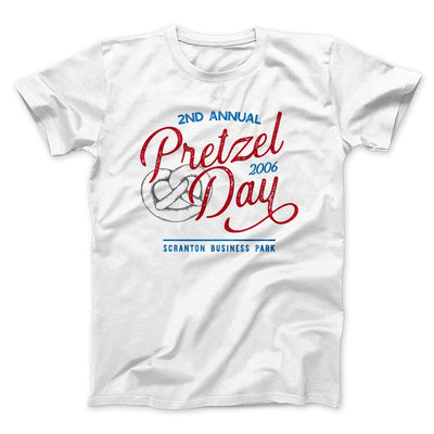 Pretzel Day Men/Unisex T-Shirt White | Funny Shirt from Famous In Real Life