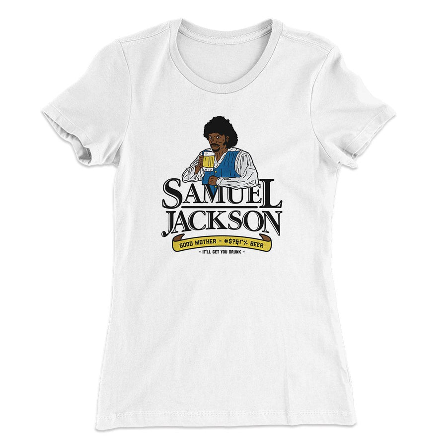 Samuel L. Jackson Beer Women's T-Shirt | Funny Shirt from Famous In Real Life