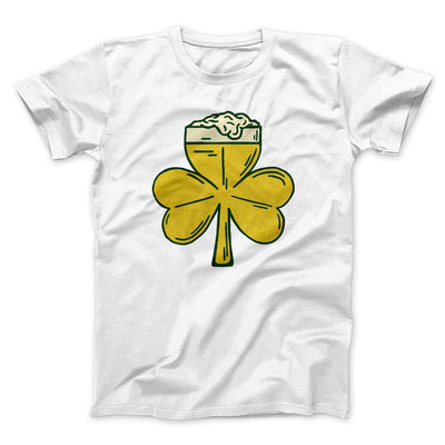 Beer Shamrock Men/Unisex T-Shirt White | Funny Shirt from Famous In Real Life