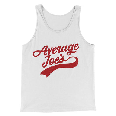 Average Joe's Team Uniform Funny Movie Men/Unisex Tank Top White | Funny Shirt from Famous In Real Life