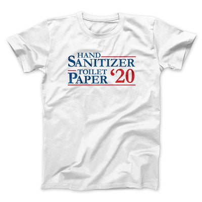 Hand Sanitizer Toilet Paper 2020 Men/Unisex T-Shirt White | Funny Shirt from Famous In Real Life
