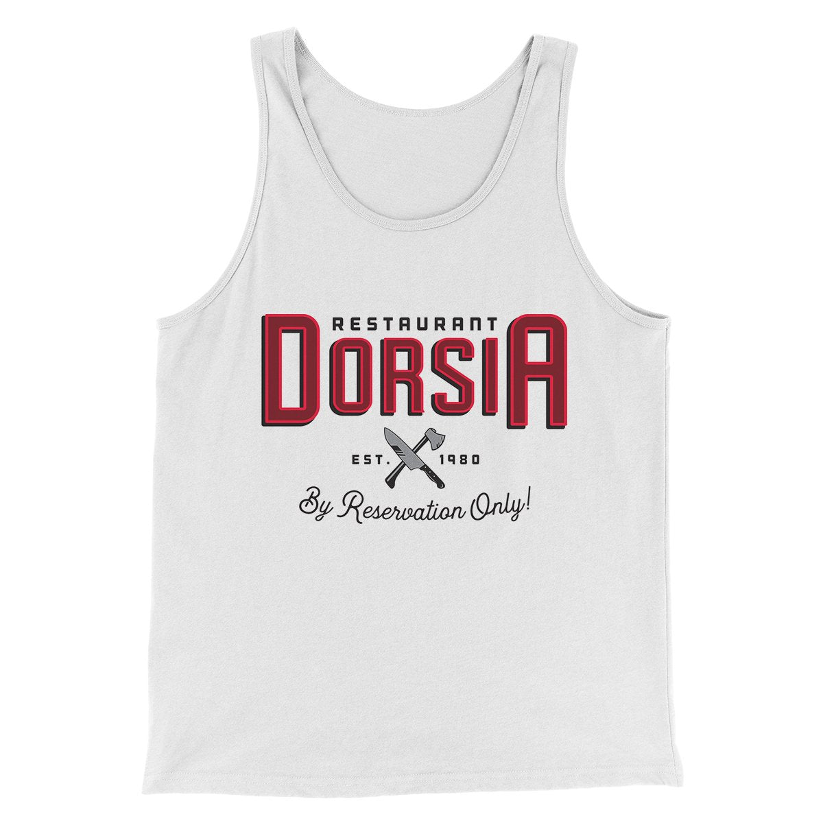 Restaurant Dorsia Funny Movie Men/Unisex Tank Top | Funny Shirt from Famous In Real Life