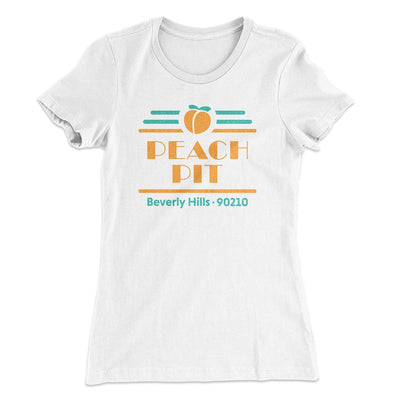 Peach Pit Diner Women's T-Shirt White | Funny Shirt from Famous In Real Life