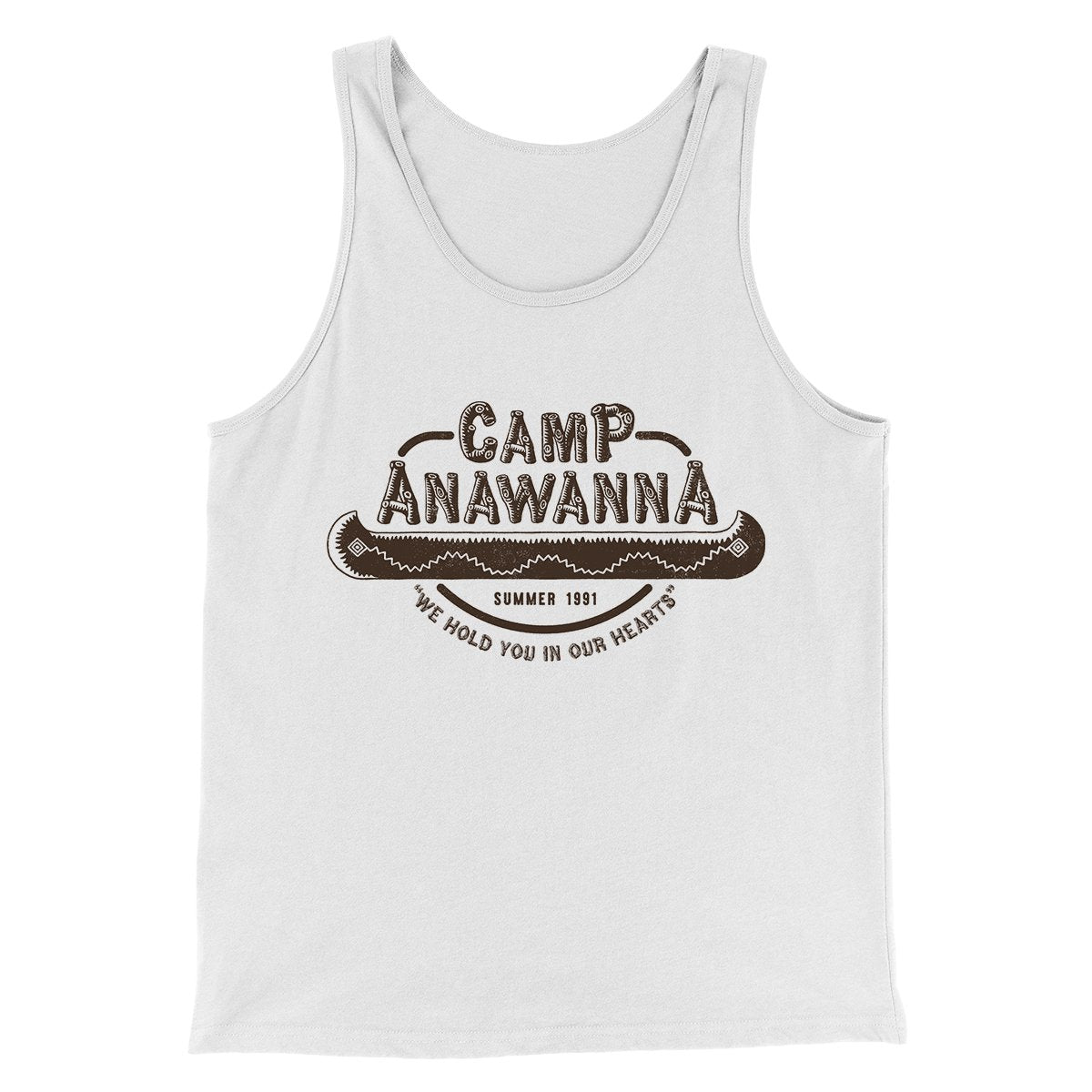 Camp Anawanna Men/Unisex Tank Top White | Funny Shirt from Famous In Real Life