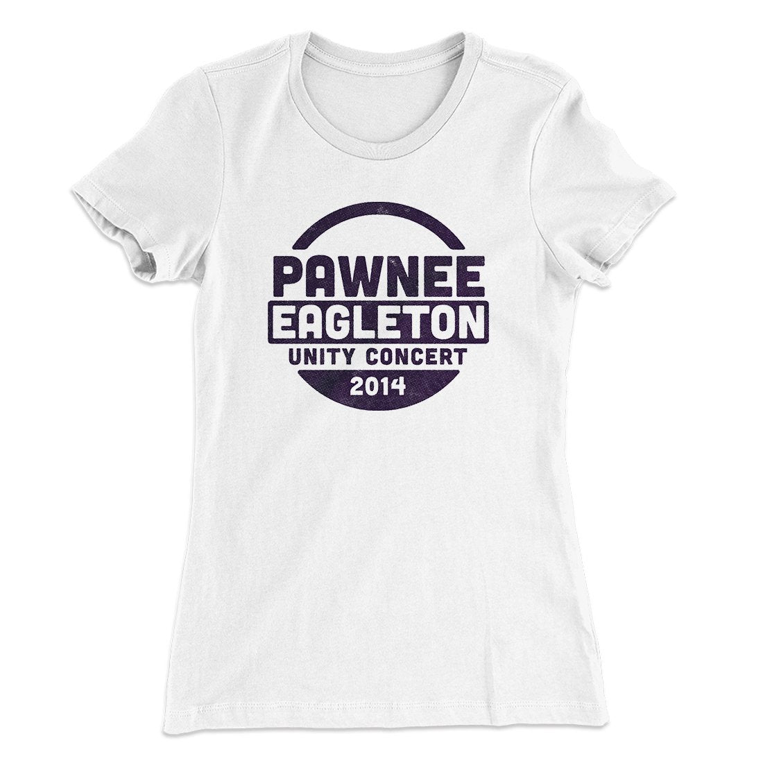 Pawnee Eagleton Unity Concert Women's T-Shirt White | Funny Shirt from Famous In Real Life