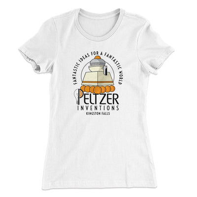 Peltzer Inventions Women's T-Shirt White | Funny Shirt from Famous In Real Life