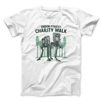 Endor Forest Charity Walk Funny Movie Men/Unisex T-Shirt White | Funny Shirt from Famous In Real Life