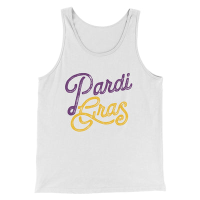 Pardi Gras Men/Unisex Tank Top White | Funny Shirt from Famous In Real Life
