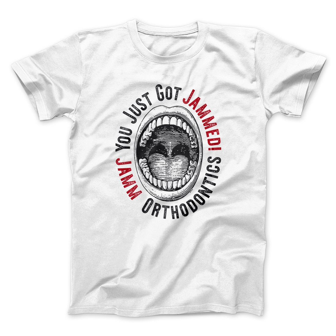 Jamm Orthodontics Men/Unisex T-Shirt White | Funny Shirt from Famous In Real Life