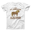 I Met Li'l Sebastian Men/Unisex T-Shirt White | Funny Shirt from Famous In Real Life