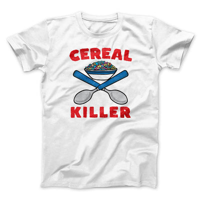 Cereal Killer Men/Unisex T-Shirt White | Funny Shirt from Famous In Real Life