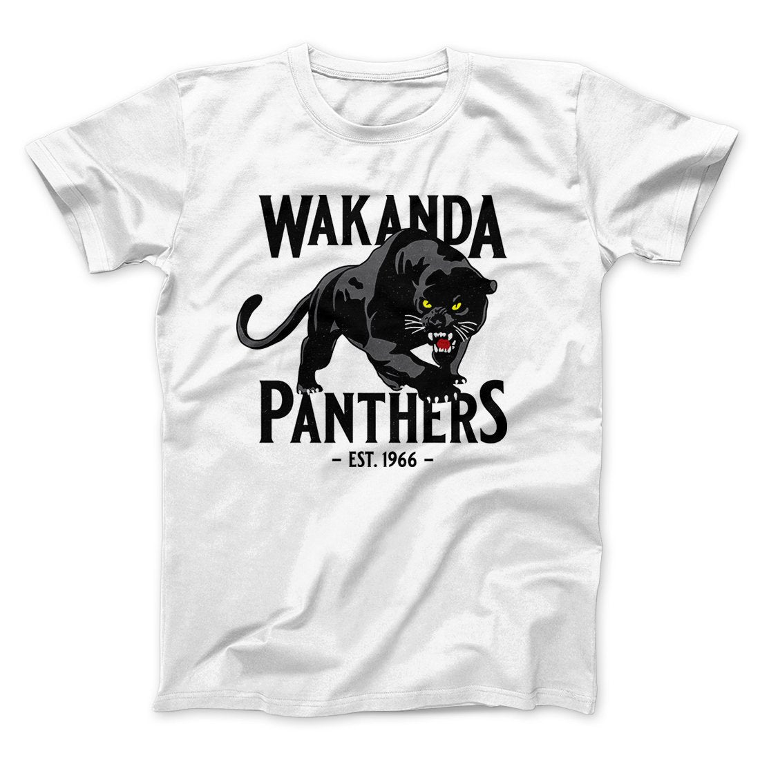 Wakanda Panthers Funny Movie Men/Unisex T-Shirt | Funny Shirt from Famous In Real Life