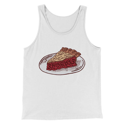 Slice of Pi Men/Unisex Tank Top White | Funny Shirt from Famous In Real Life