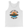 They See Me Rowing Funny Men/Unisex Tank Top White | Funny Shirt from Famous In Real Life