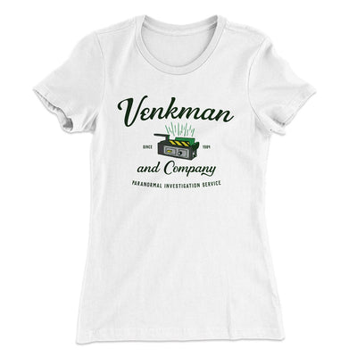 Venkman and Company Women's T-Shirt White | Funny Shirt from Famous In Real Life