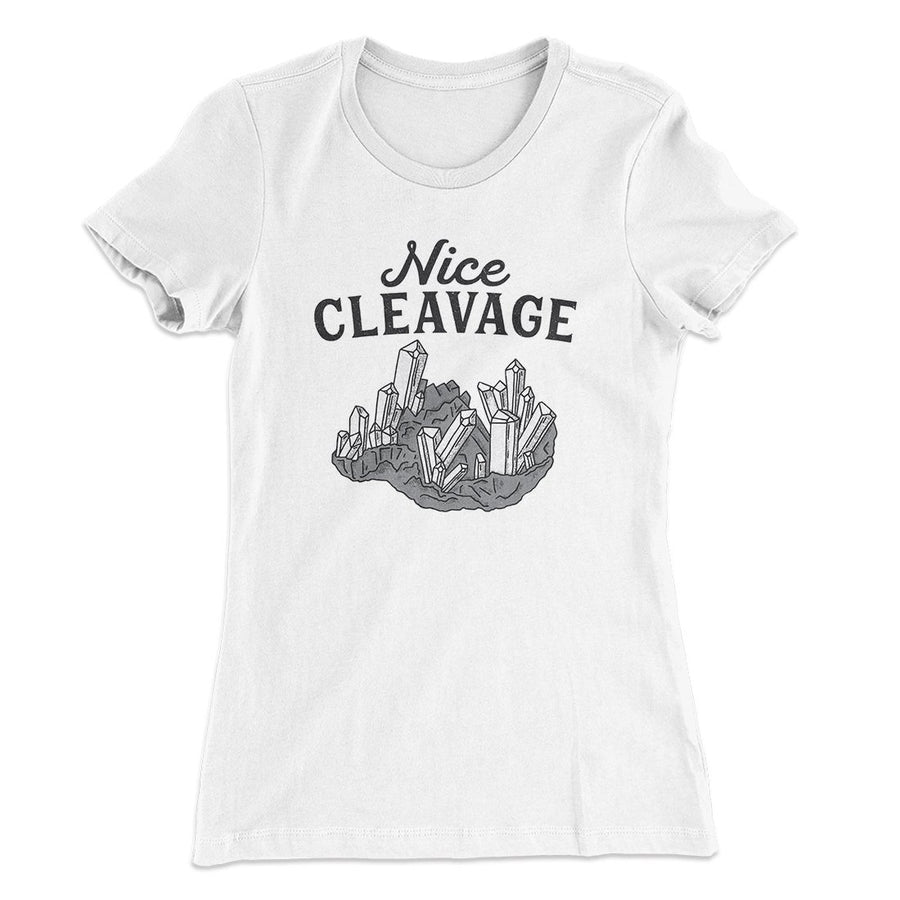 Nice Cleavage Women's T-Shirt | Funny Shirt from Famous In Real Life