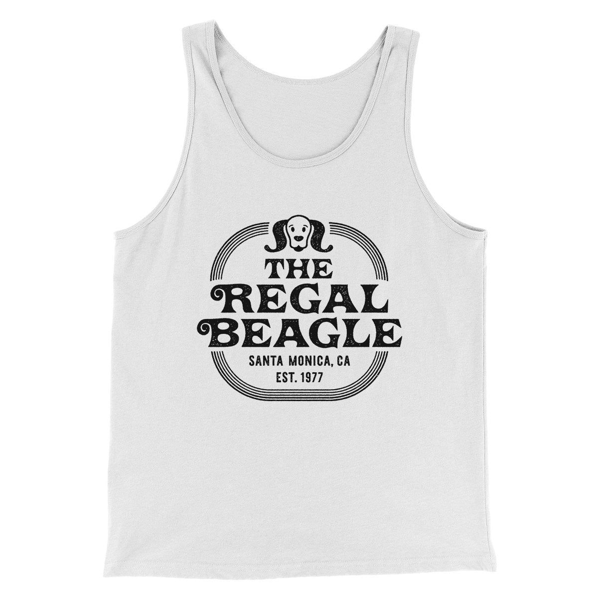 The Regal Beagle Men/Unisex Tank White | Funny Shirt from Famous In Real Life