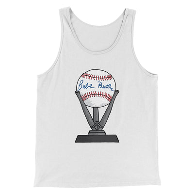 Babe Ruth Signed Ball Funny Movie Men/Unisex Tank Top White | Funny Shirt from Famous In Real Life