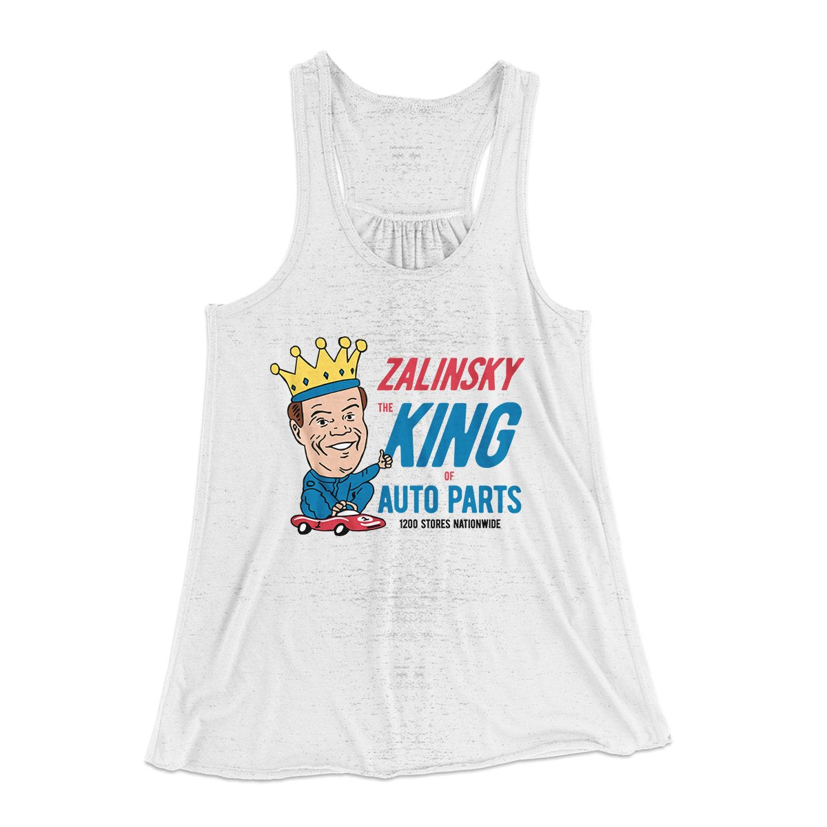 Zalinsky Auto Parts Women's Flowey Tank Top | Funny Shirt from Famous In Real Life