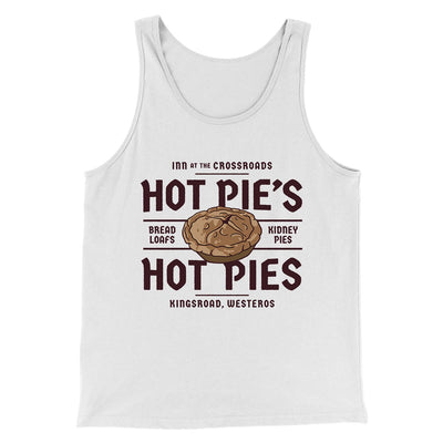Hot Pie's Hot Pies Men/Unisex Tank Top White | Funny Shirt from Famous In Real Life