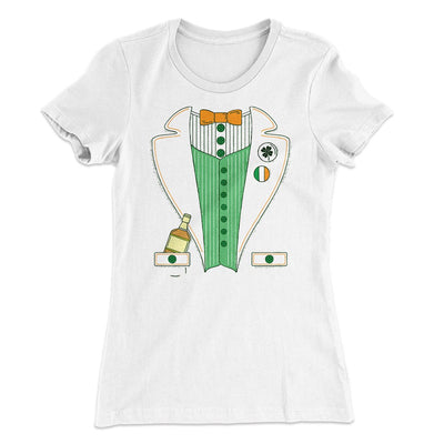 Irish Leprechaun Suit Women's T-Shirt White | Funny Shirt from Famous In Real Life