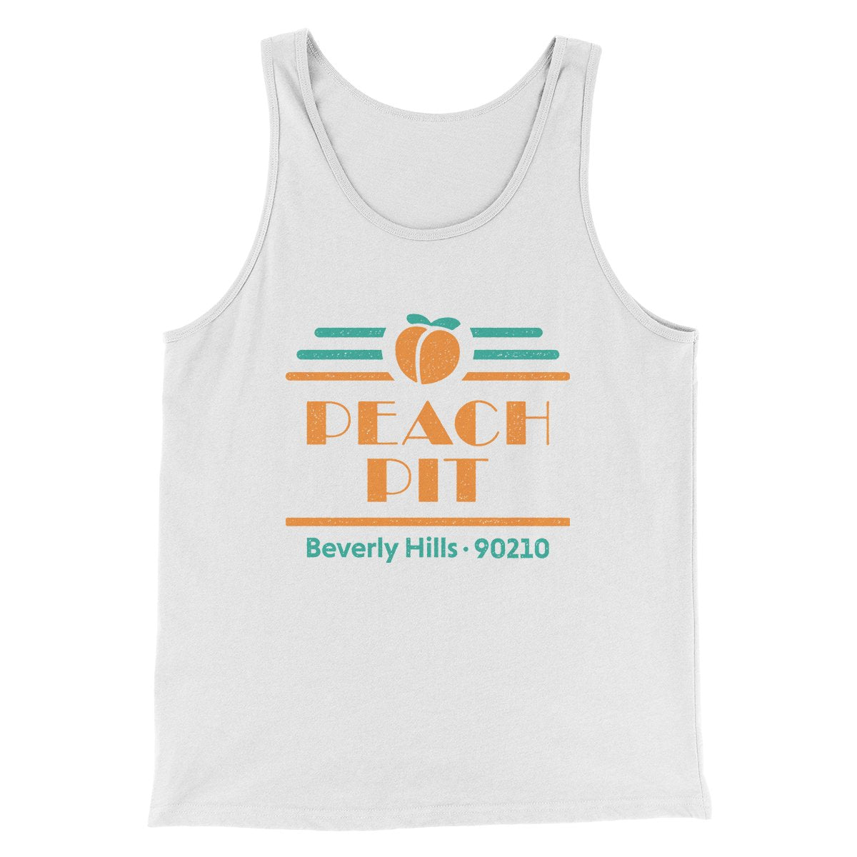 Peach Pit Diner Men/Unisex Tank White | Funny Shirt from Famous In Real Life